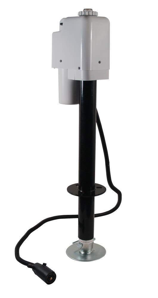 Electric Tongue Jack with 7-Way Plug, White O2359