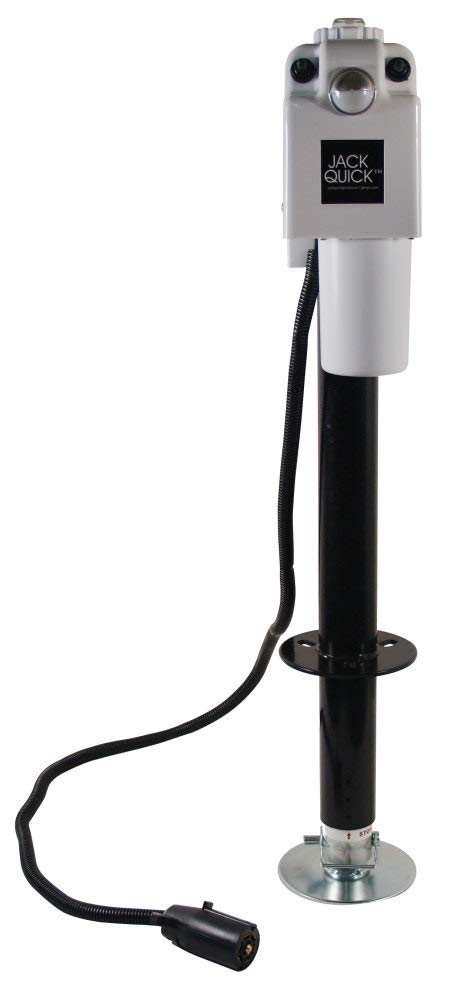 Electric Tongue Jack with 7-Way Plug, White O2359