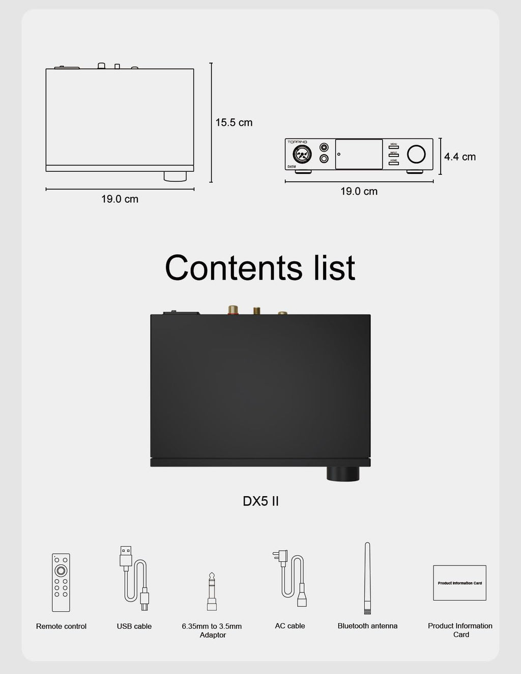 Black Hi-Res DAC & Headphone Amp Combo P556
