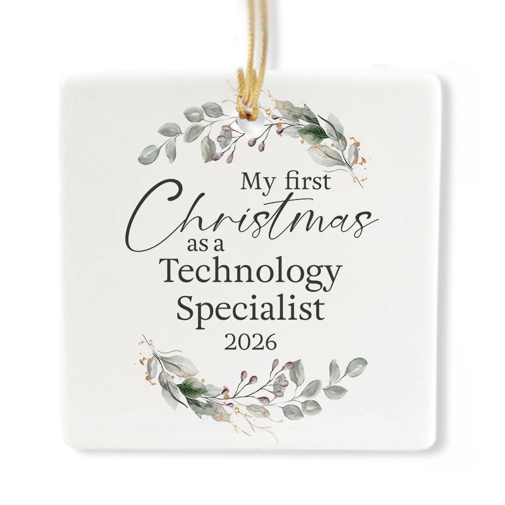 Ceramic 3-inch Square-Shaped Ornament H283980