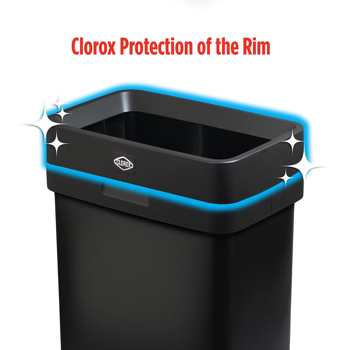 Slim Open Top Stainless Steel Trash Can, Matte Black, 13 Gal / 50L D39070