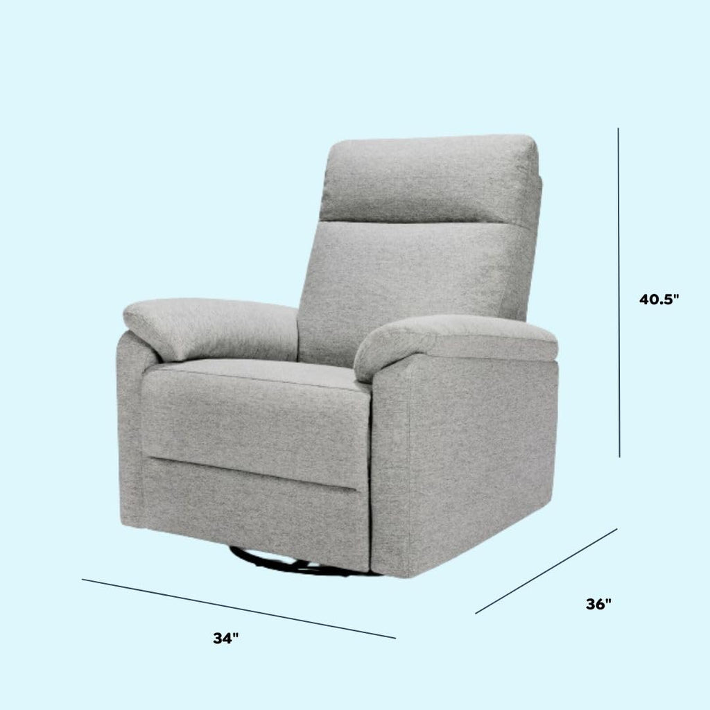 Frost Grey Recliner Glider with 360 Swivel V303