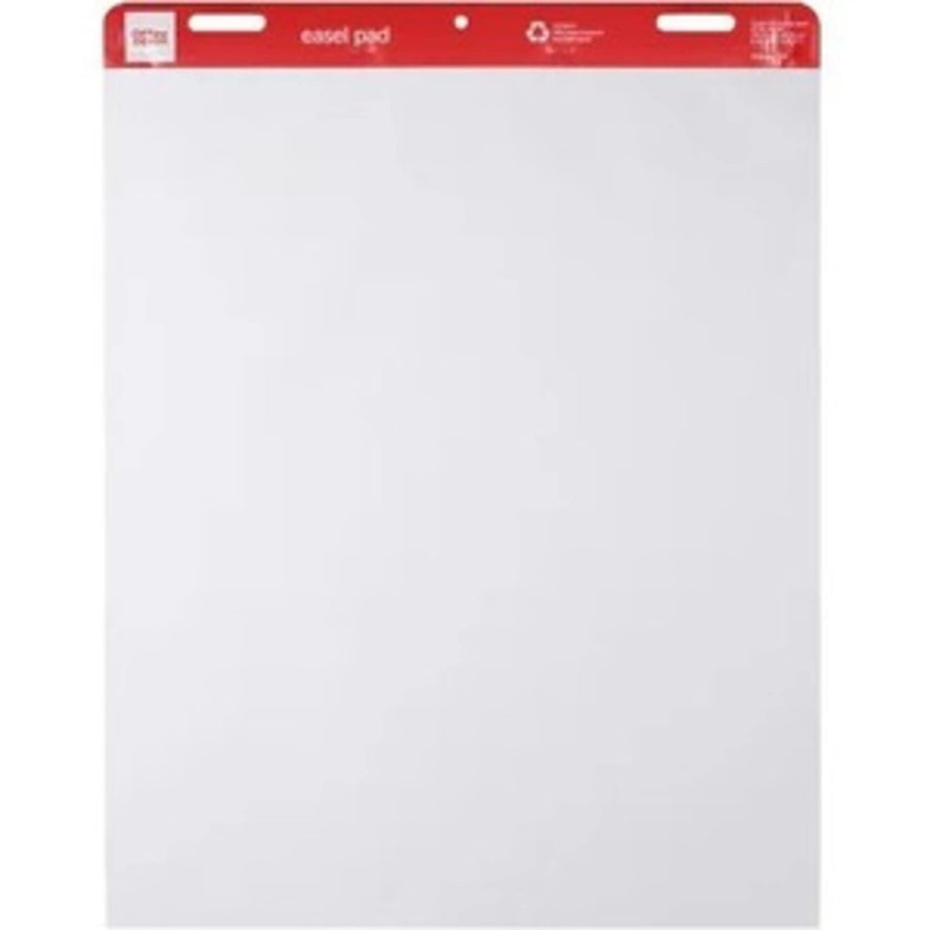 Easel Pads, 27" x 34", 50 Sheets, 30% Recycled, White, Pack of 2 K785519