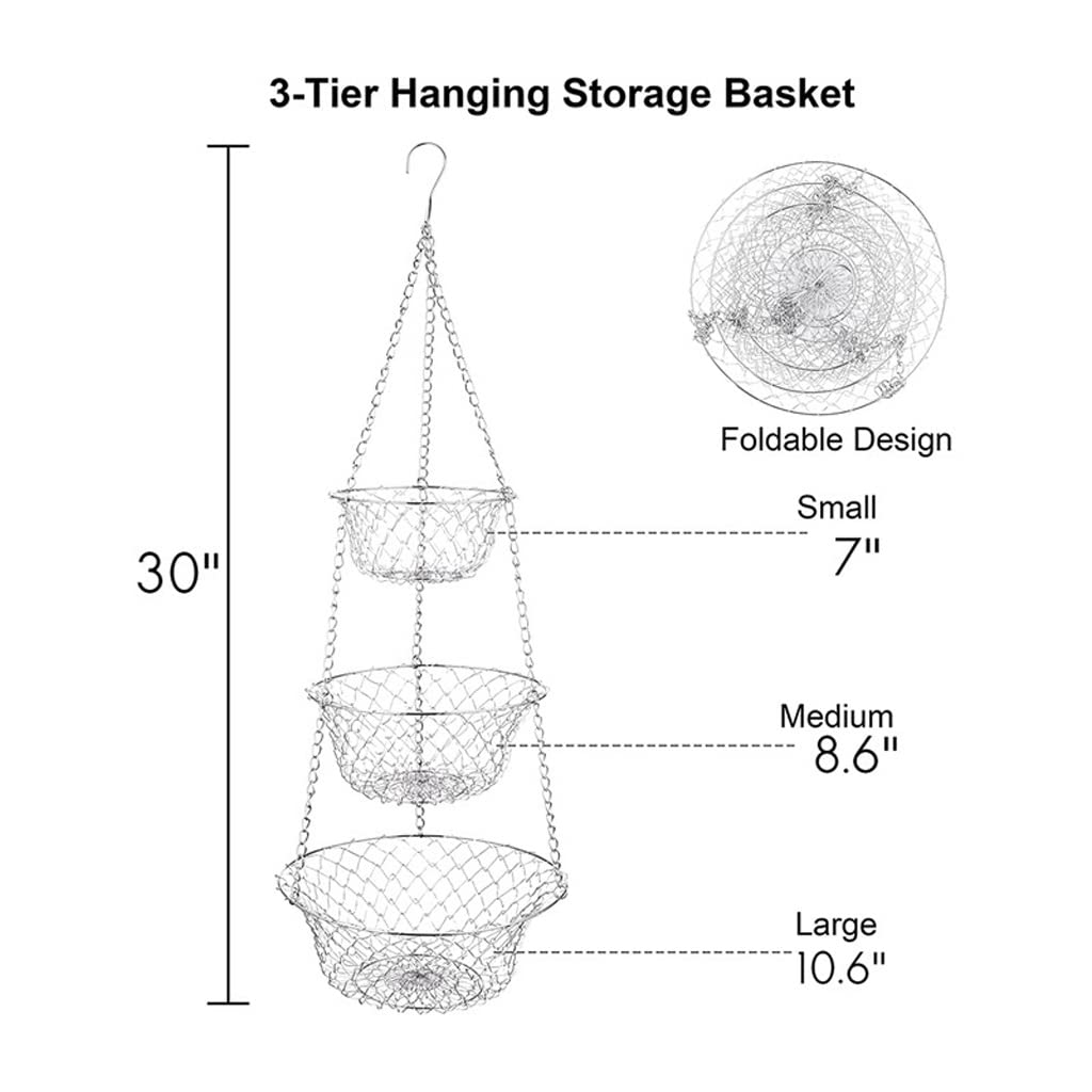 3 Tier Hanging Fruit Basket K110152