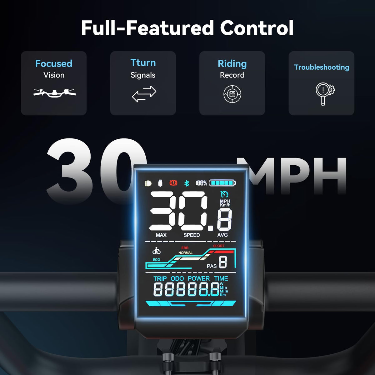 1500W Electric Bike 20'' Fat Tire T678856
