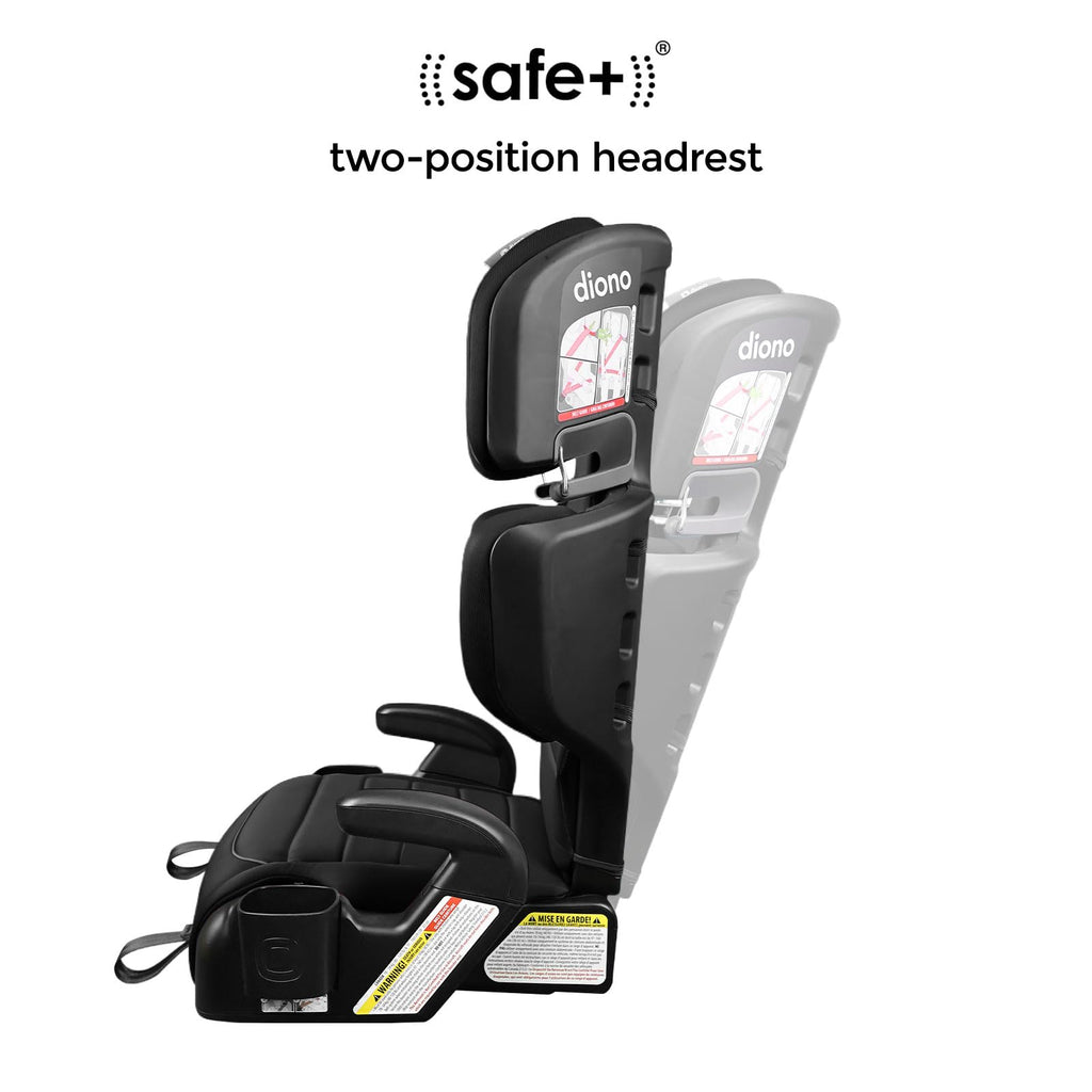 2-in-1 High Back Booster, 40-120 lbs, Black N441