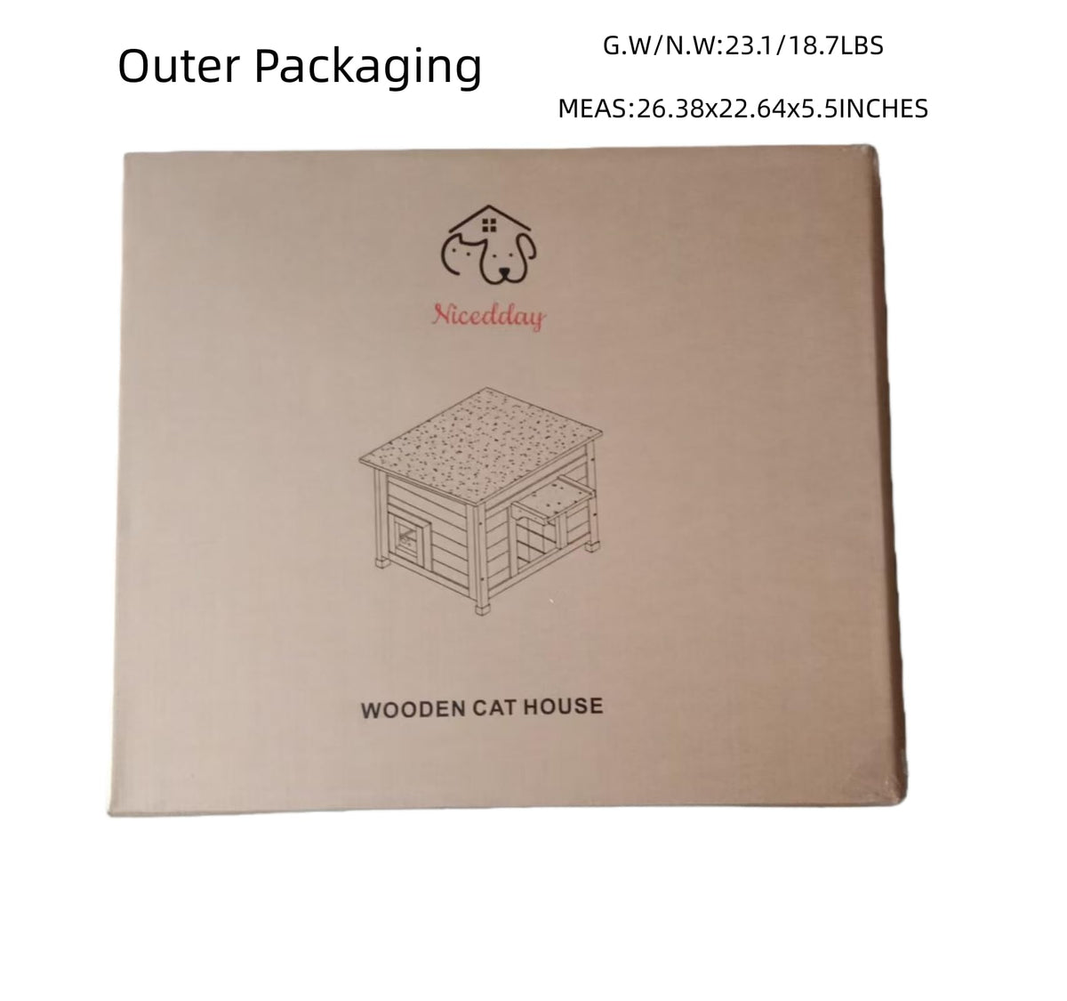 Grey Outdoor Insulated Cat House P30681