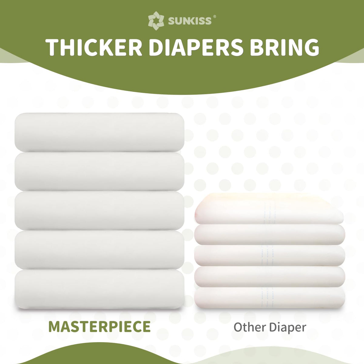 Adult Diapers with Tabs, L/XL, White, 40 Count S672370