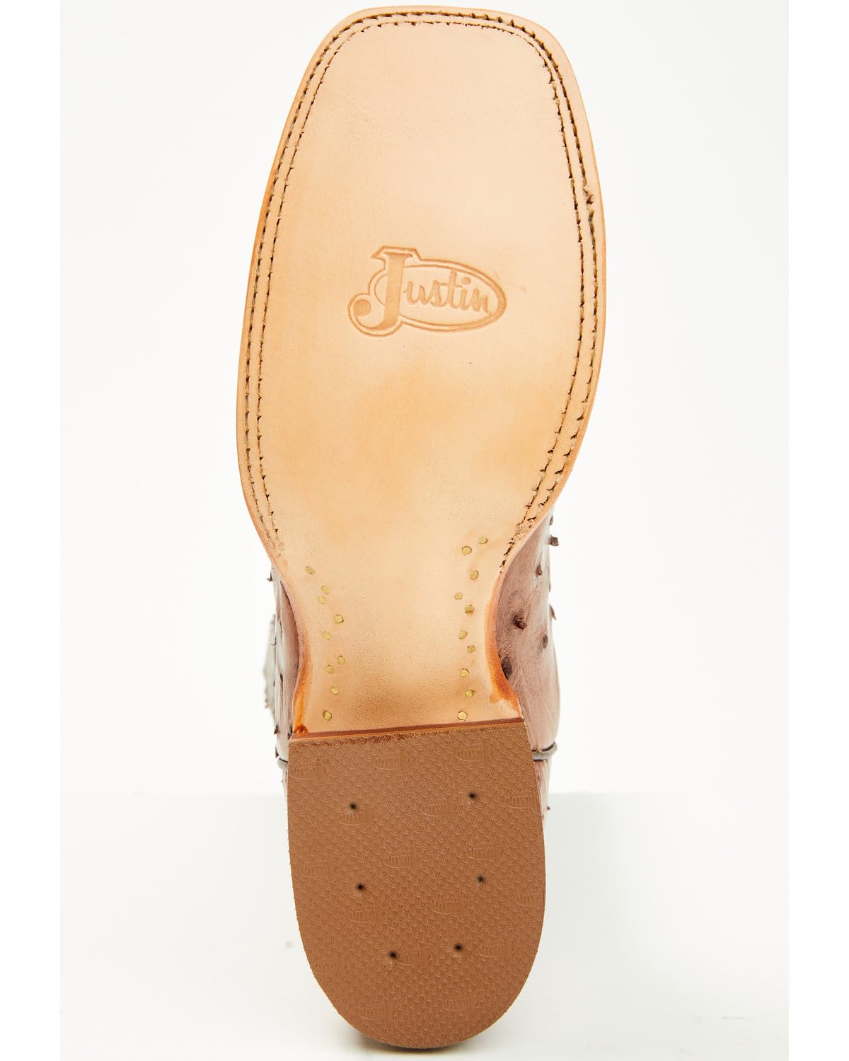 Men's Ostrich Western Boot Broad Square Toe C943846