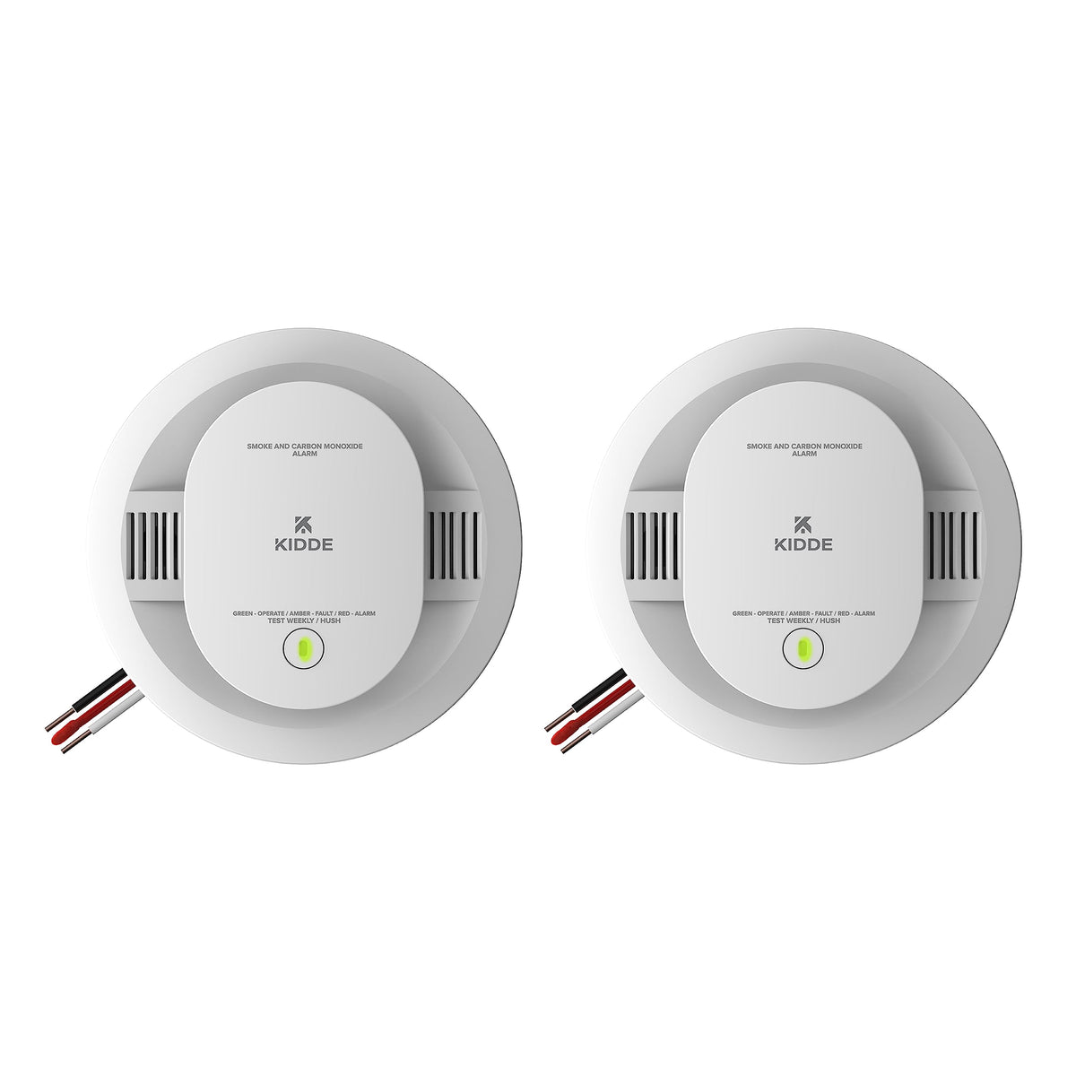 Hardwired Smoke & Carbon Monoxide Detector with Battery Backup, 2 Pack Y61731