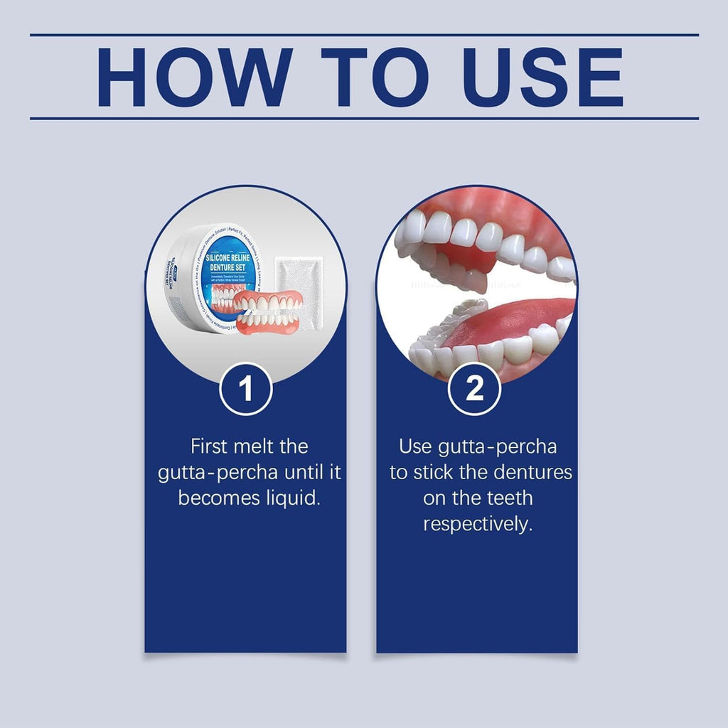 Silicone Reline Denture Set Upper and Lower R4500