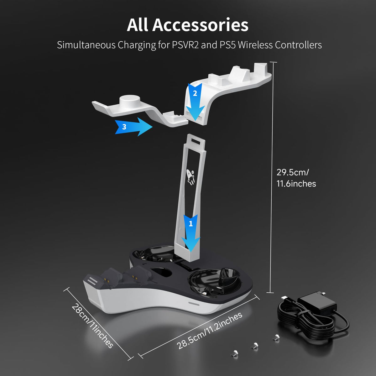 Dual Charging Station for PS5 and VR2 Controllers W84489