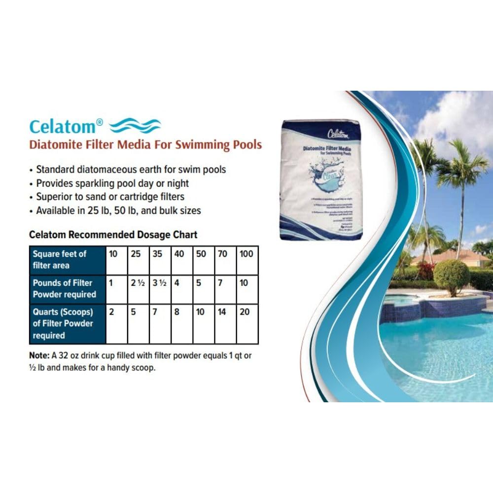 Diatomaceous Earth Swimming Pool Filter Powder 25 lbs A16913