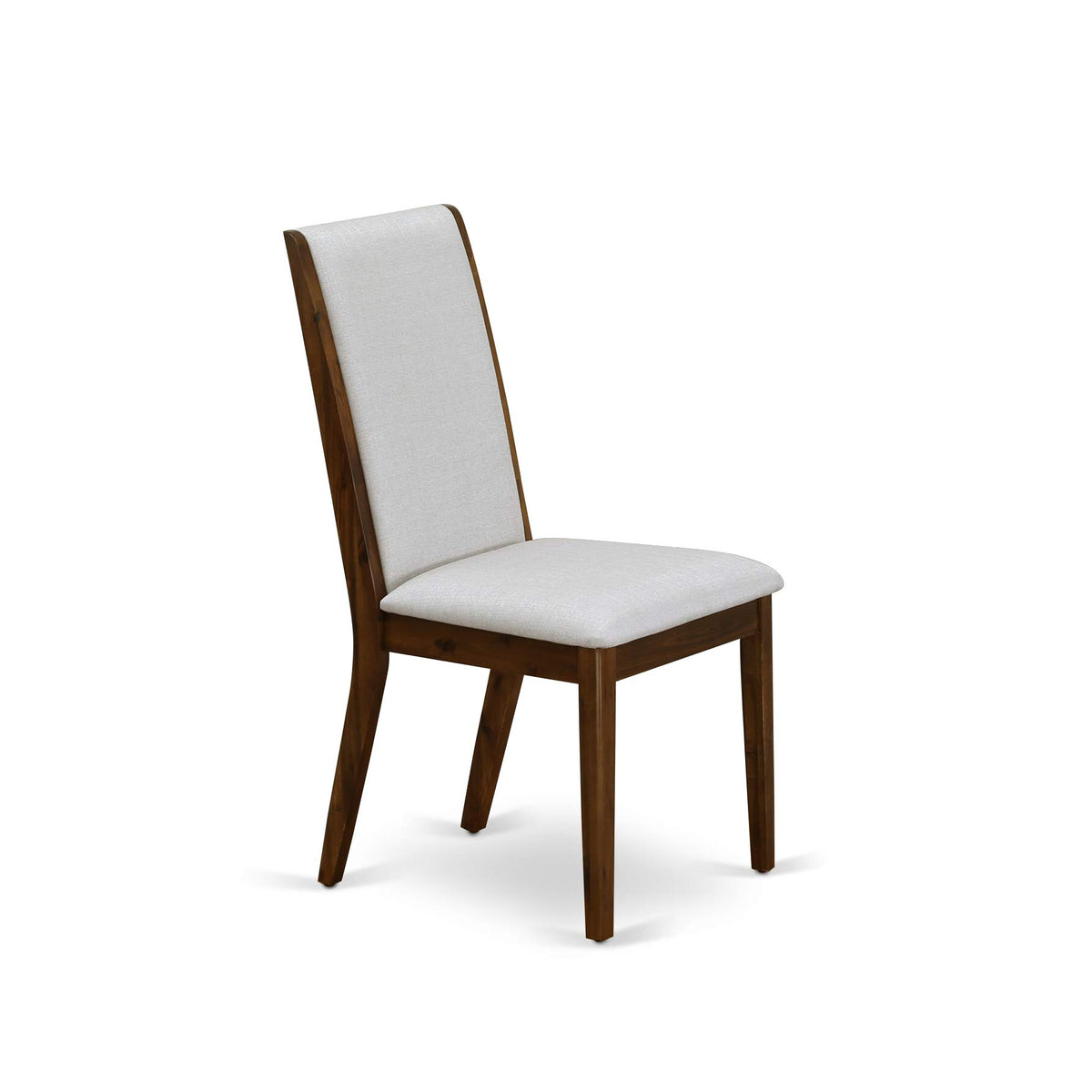 9 Piece Walnut Dining Room Set with 8 Grey Linen Chairs L31013