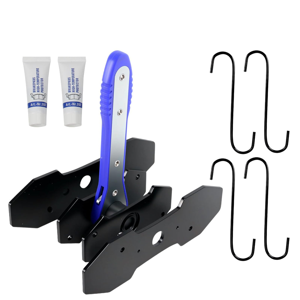 Brake Caliper Compression Tool Kit with 4 Hooks & Steel Plates C571303