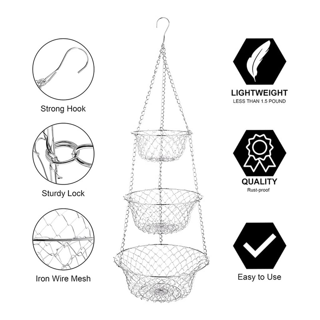 3 Tier Hanging Fruit Basket K110152