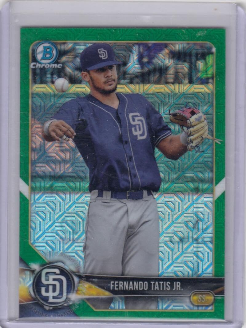 2018 Bowman Mega Box Chrome Green #BCP114 Fernando Tatis Jr. Baseball Trading Card O795415