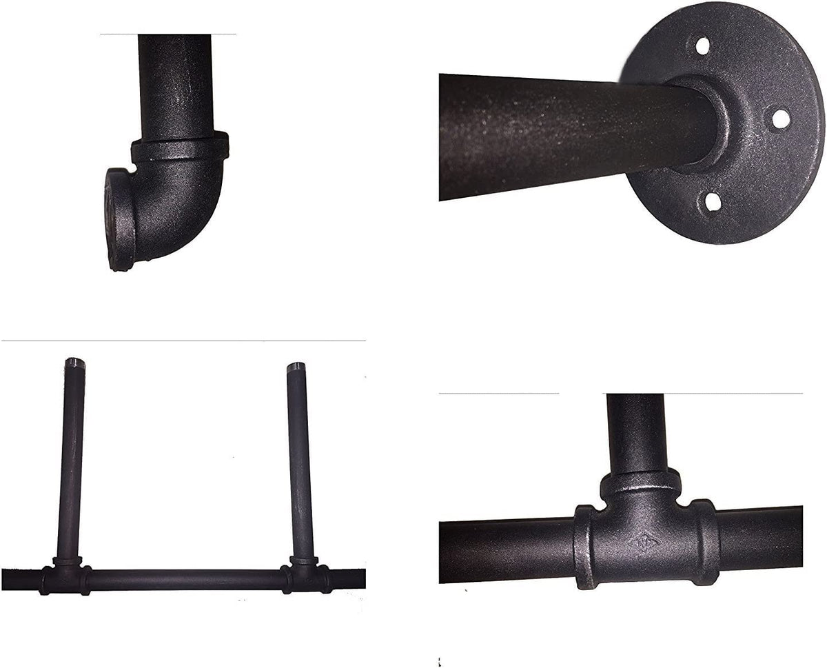 14" Deep 3 Pc Industrial Wall Mount Pipe Shelf M869941