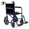 Lightweight Foldable Transport Wheelchair with Handbrakes and 12-Inch Wheels A219447