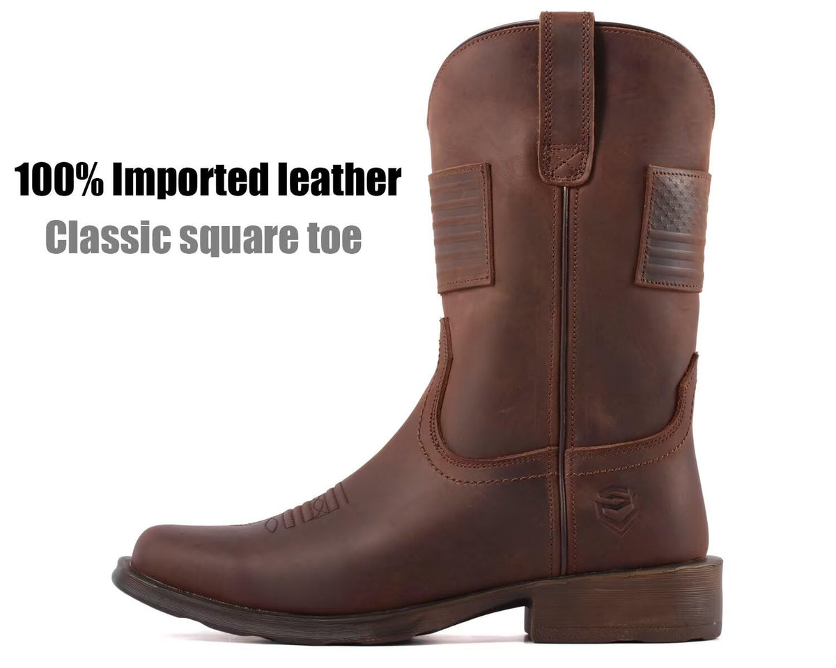 Western Cowboy Boots Square Toe Q404264