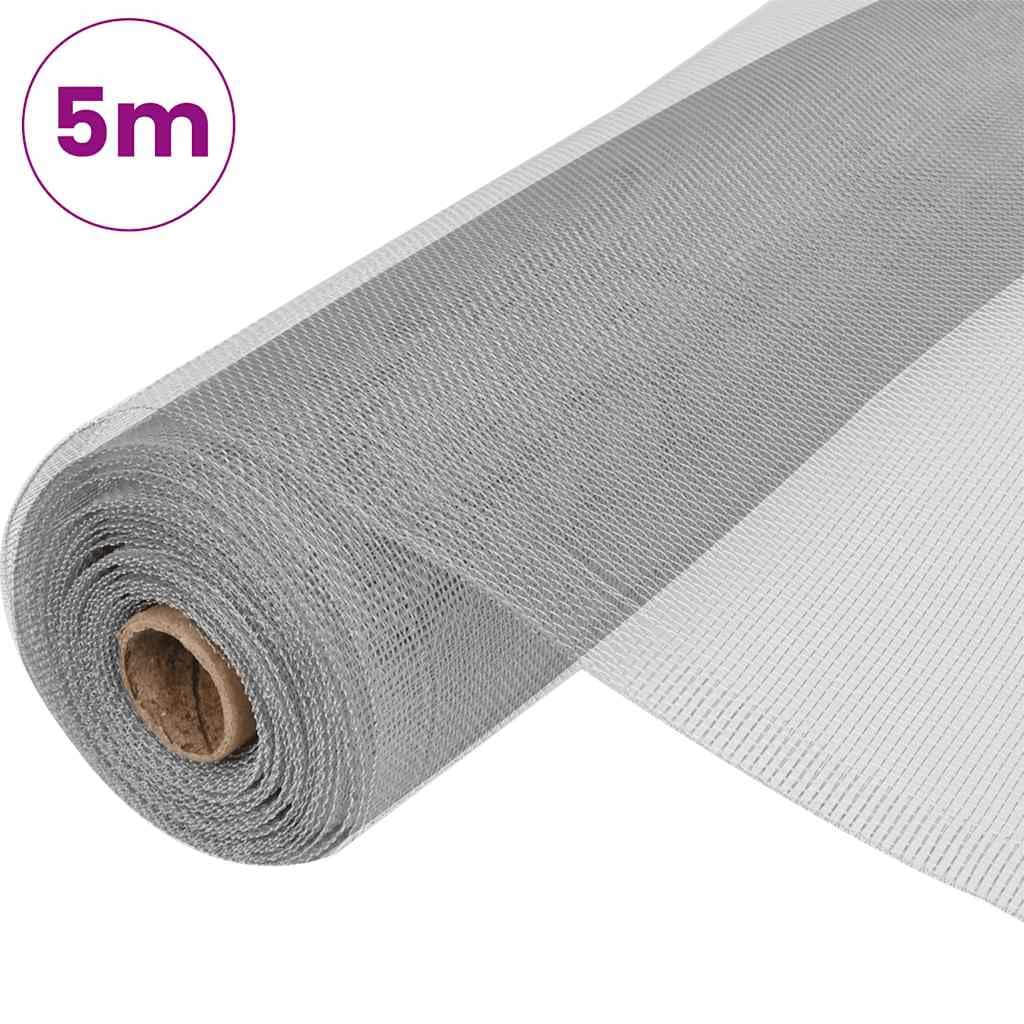 Aluminum Mesh Screen 39.4x196.9 Inch Silver F972