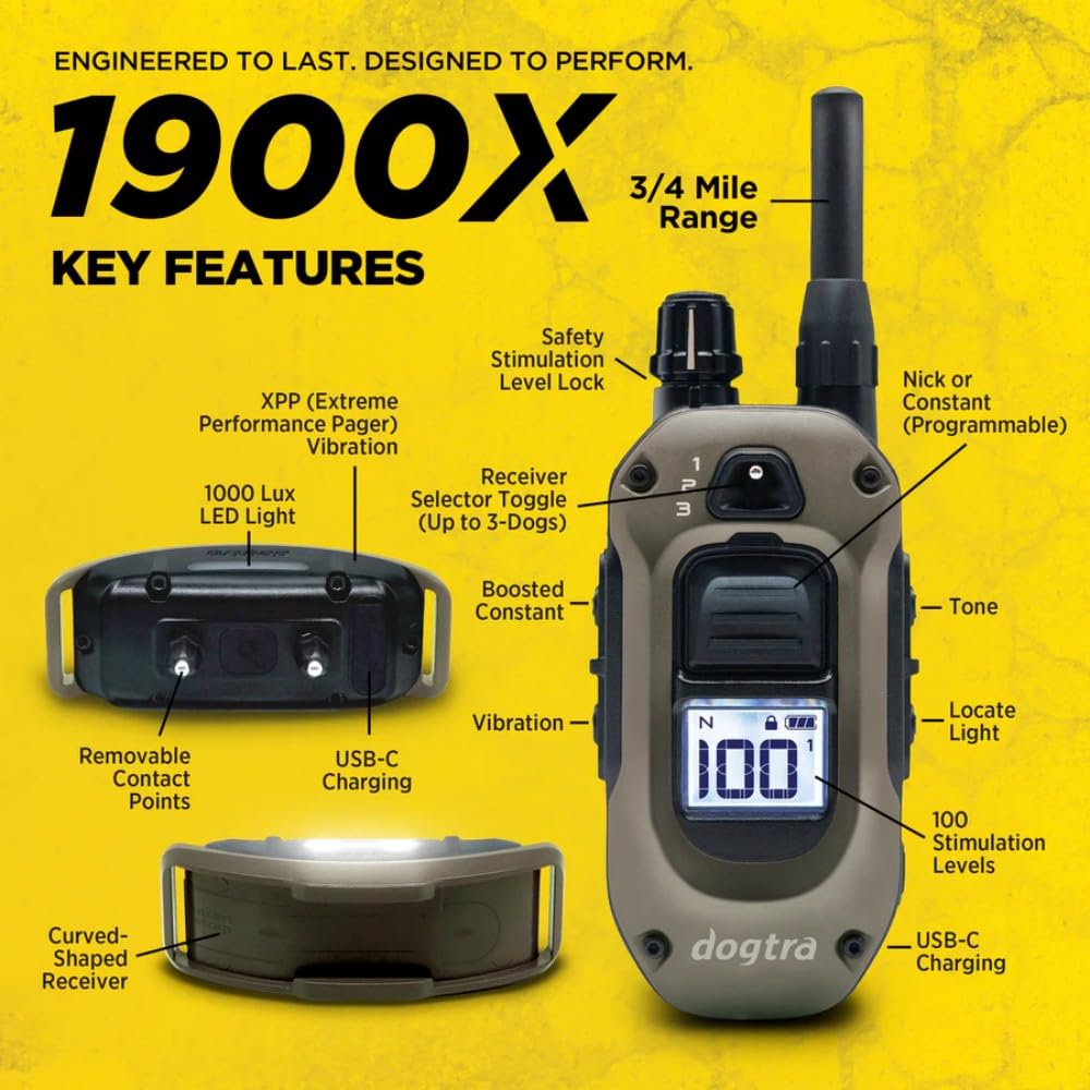 Waterproof Rechargeable Dog Training E-Collar C91185