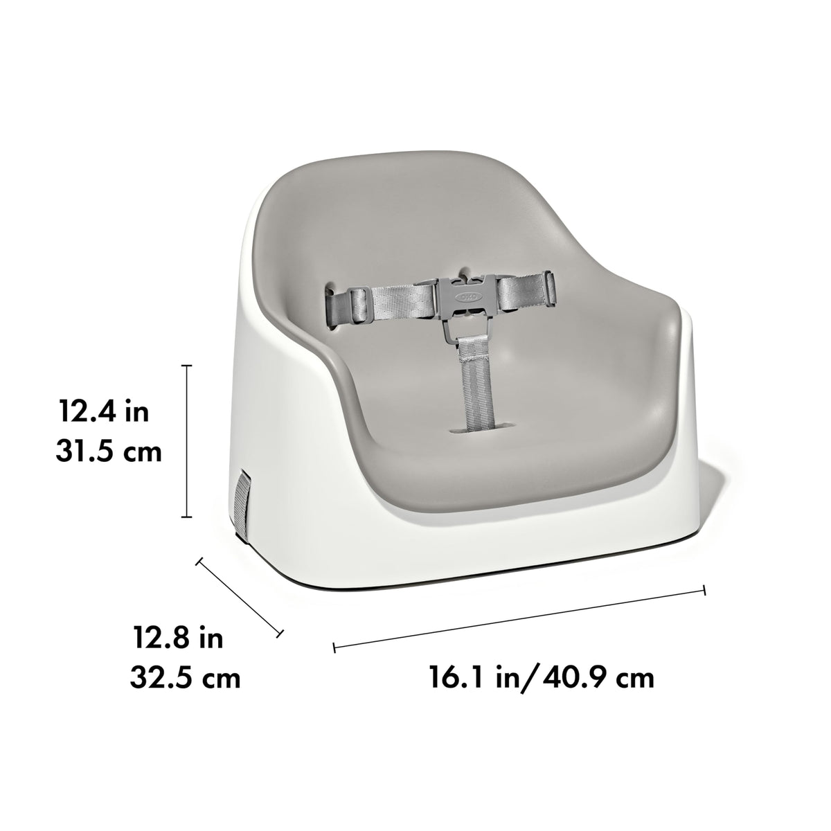 Gray Toddler Booster Seat with Removable Cushion O764492