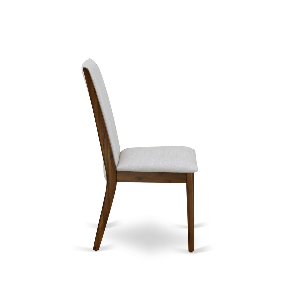 9 Piece Walnut Dining Room Set with 8 Grey Linen Chairs L31013
