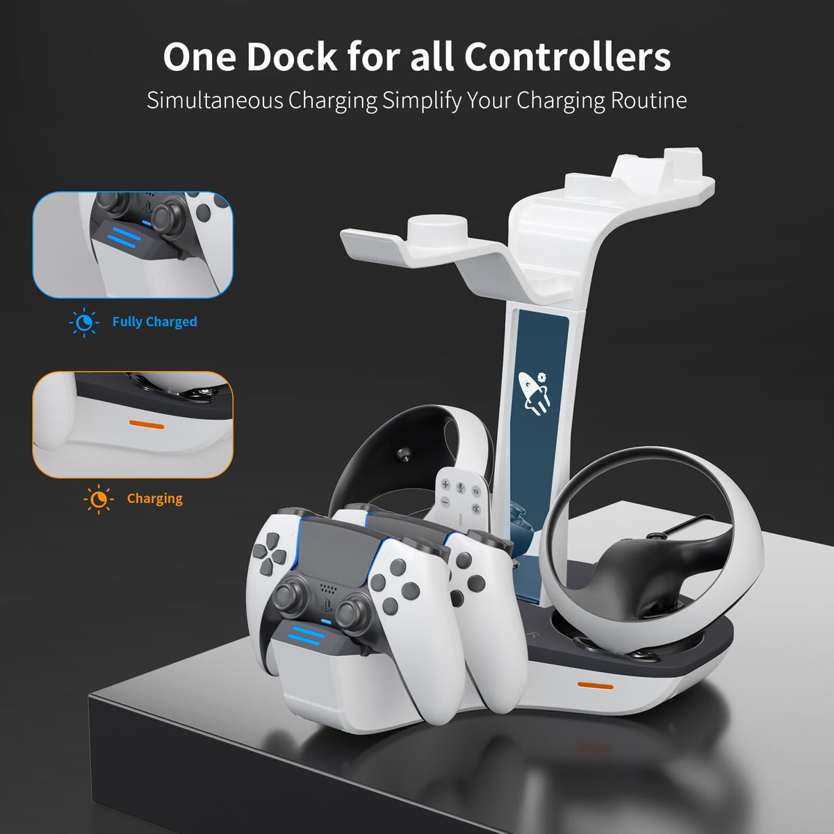 Dual Charging Station for PS5 and VR2 Controllers W84489