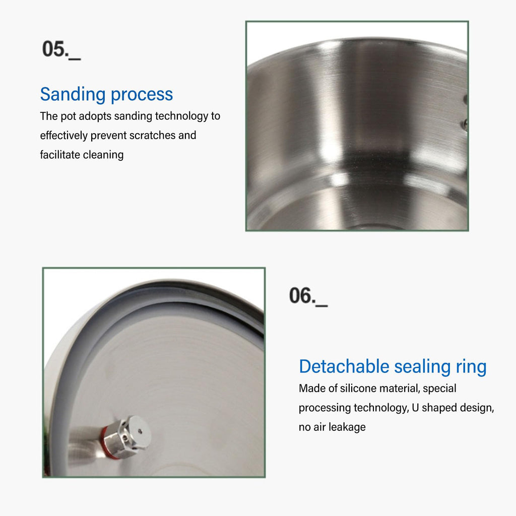 2L Stainless Steel Mini Pressure Cooker T216600