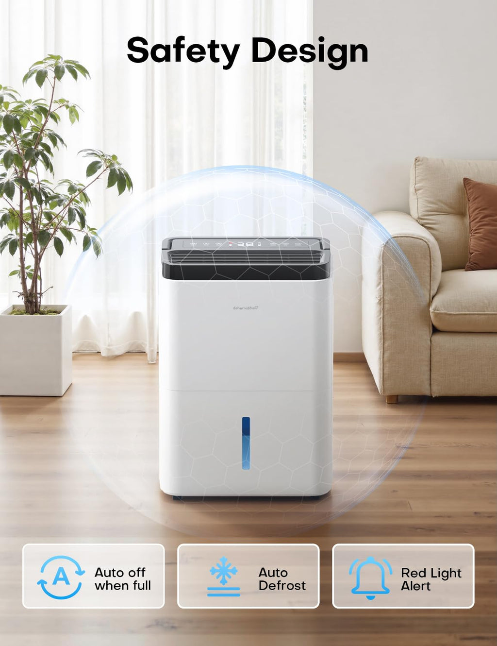 35 Pints Dehumidifier with Drain Hose T224175