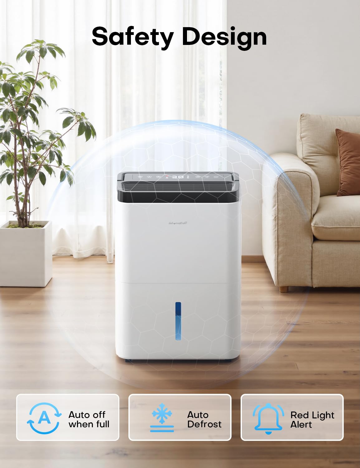 35 Pints Dehumidifier with Drain Hose T224175