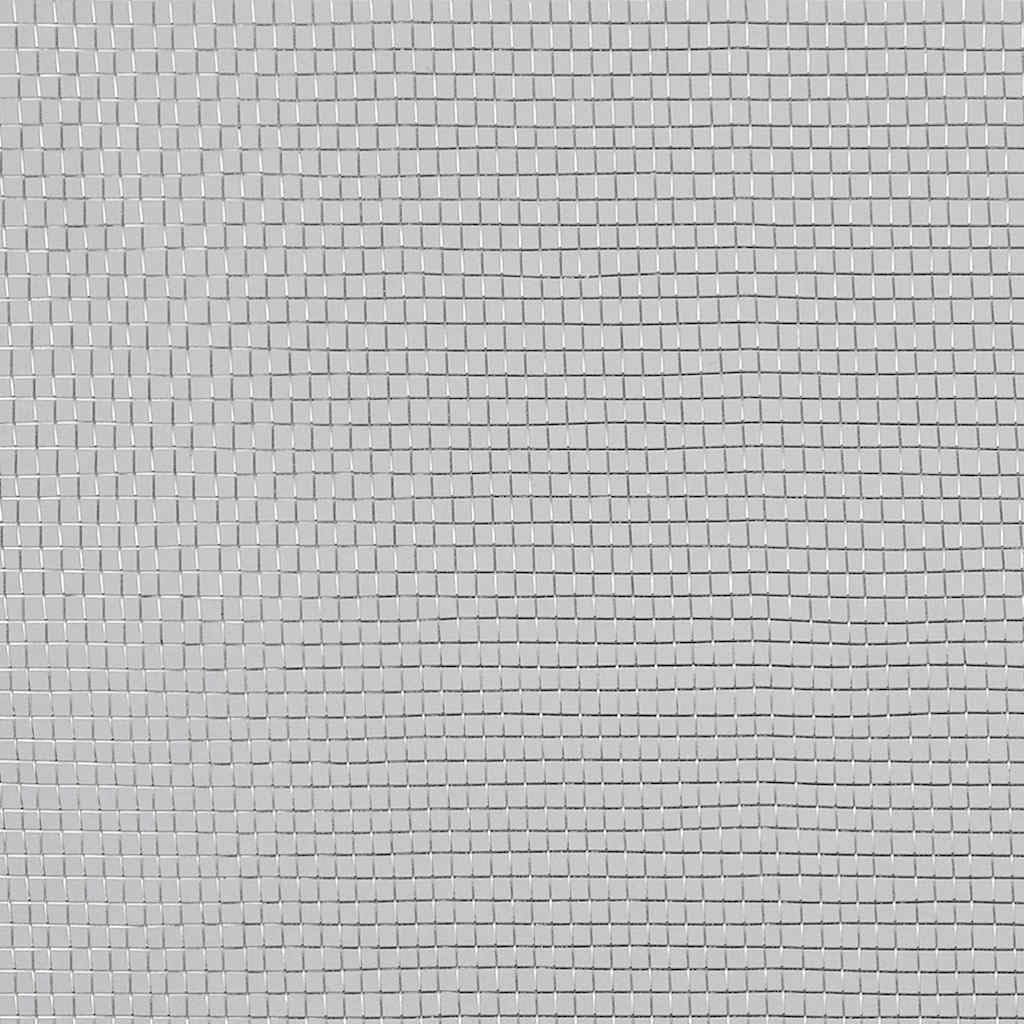 Aluminum Mesh Screen 39.4x196.9 Inch Silver F972