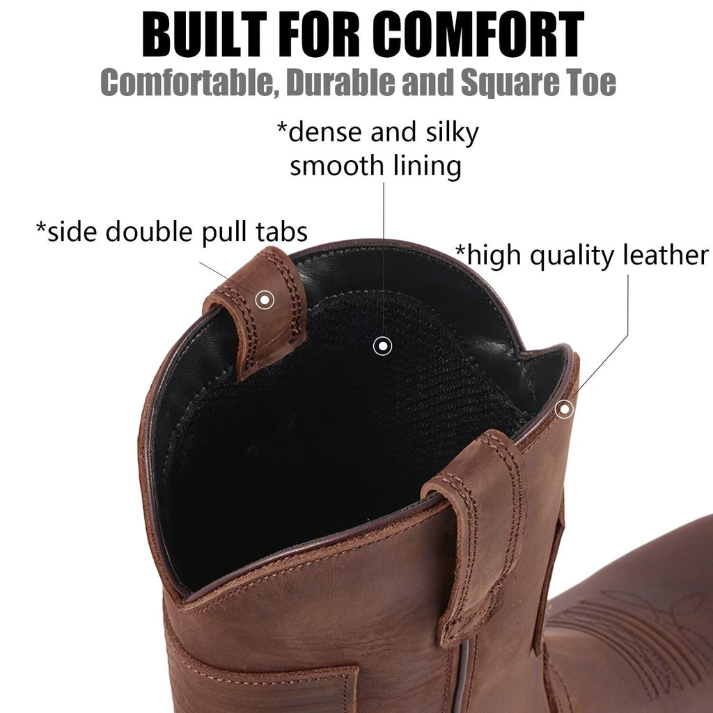 Western Cowboy Boots Square Toe Q404264