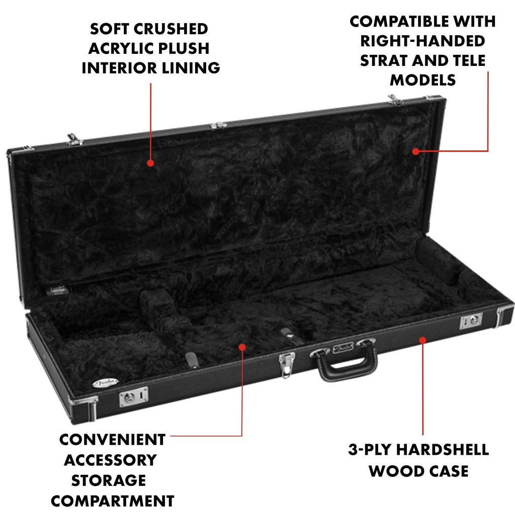 Black Wood Guitar Case Y8355