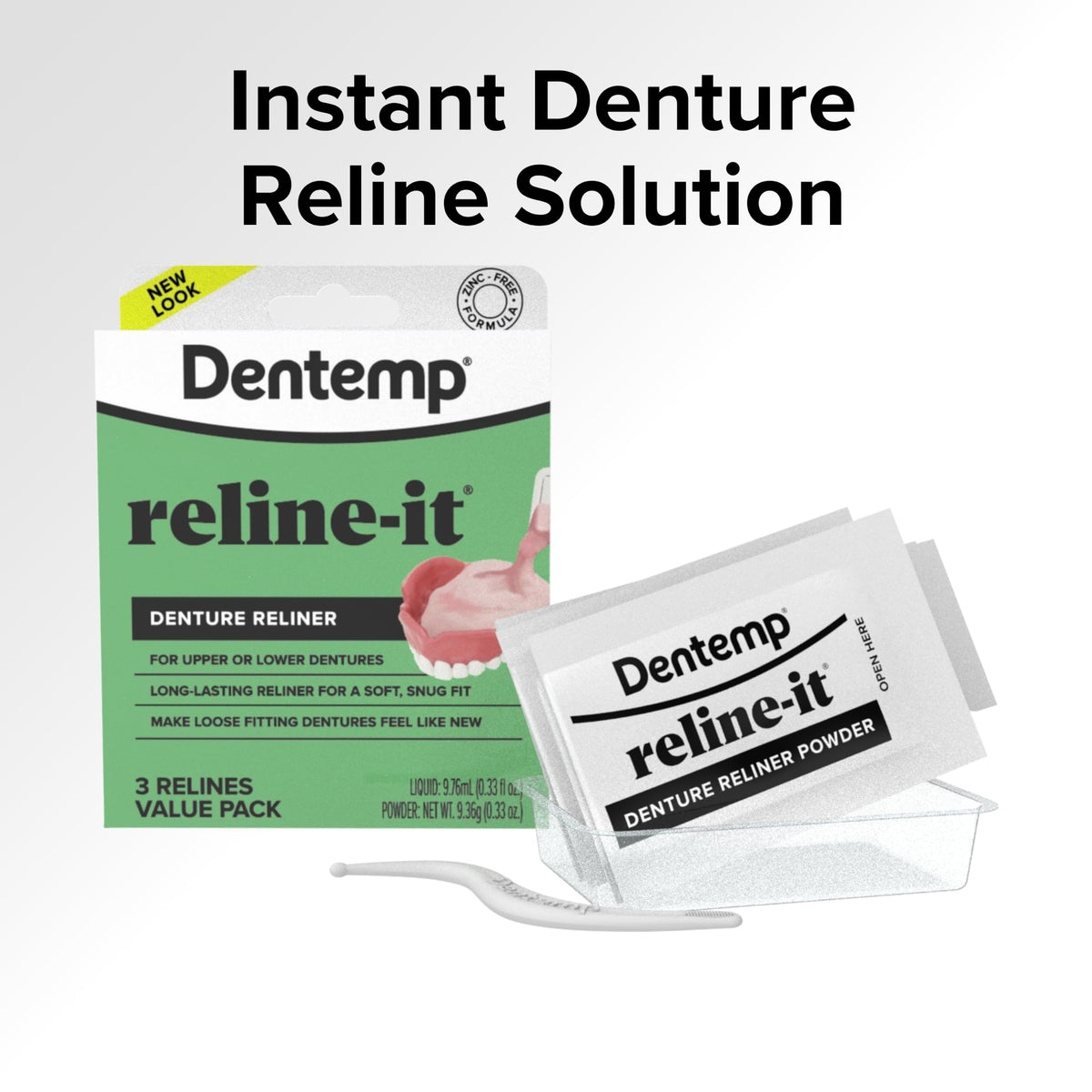 Denture Reline Kit 3 Pack Q497