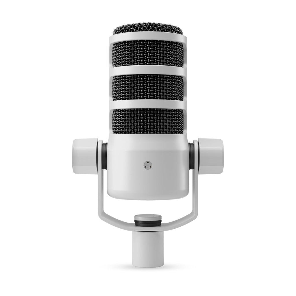 White Cardioid Dynamic Broadcast Microphone with XLR Cable A36582