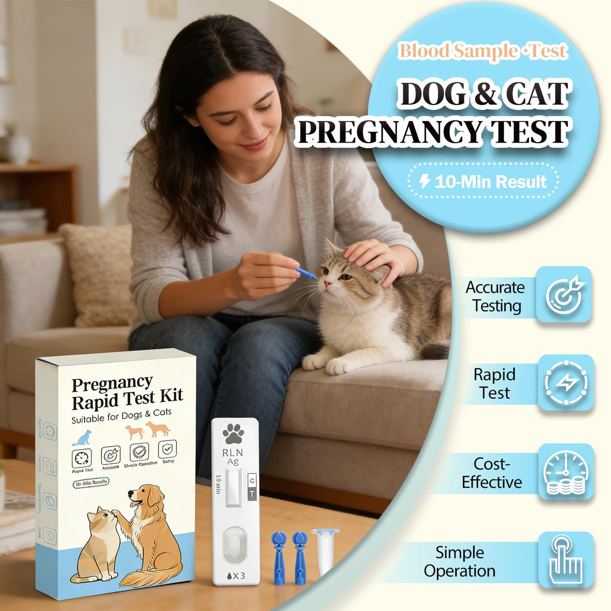 Dog & Cat Pregnancy Test Kit K222900