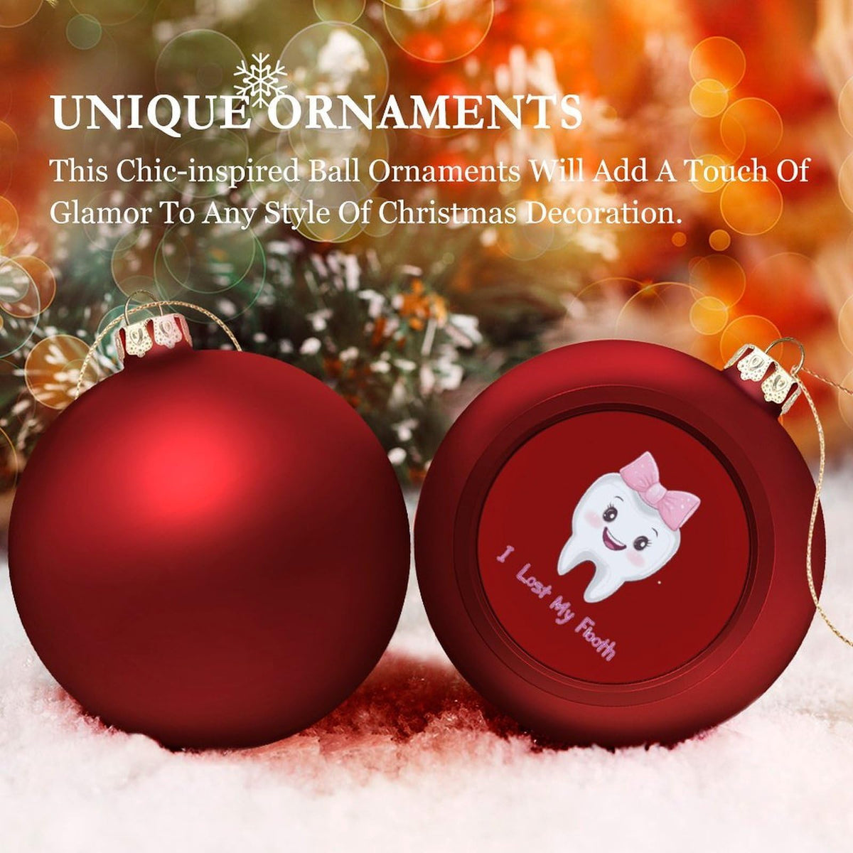Christmas Balls Ornaments 4PCS Z8039