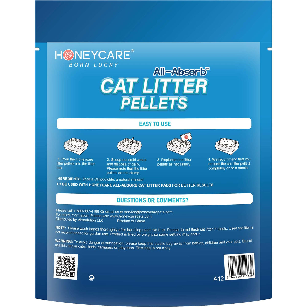 Cat Litter Pellets, Zeolite, 3.5 Lbs Q3520