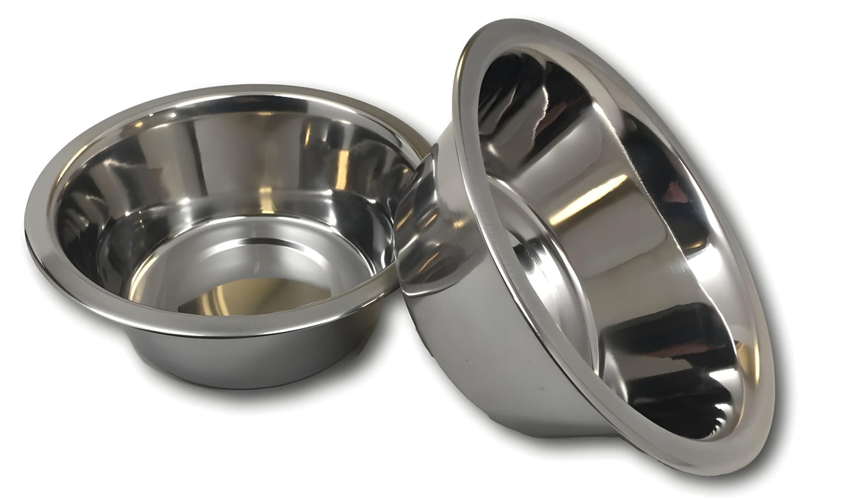4 Pack Stainless Steel Cat & Dog Bowls, 8 oz Each H765931