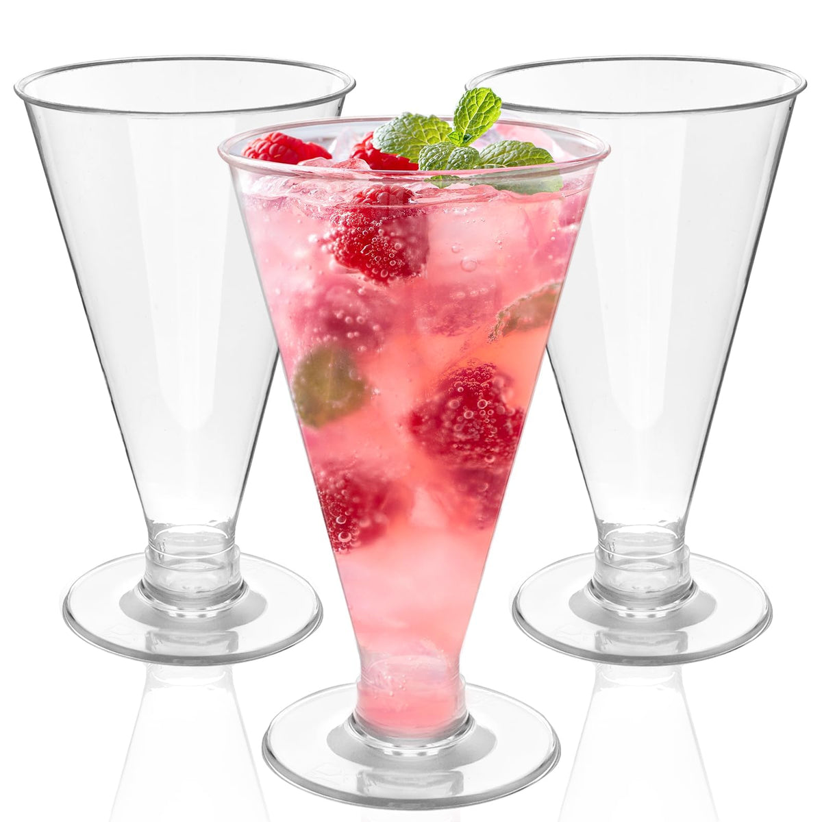 40 PCS 6 oz Plastic Martini Glasses G506