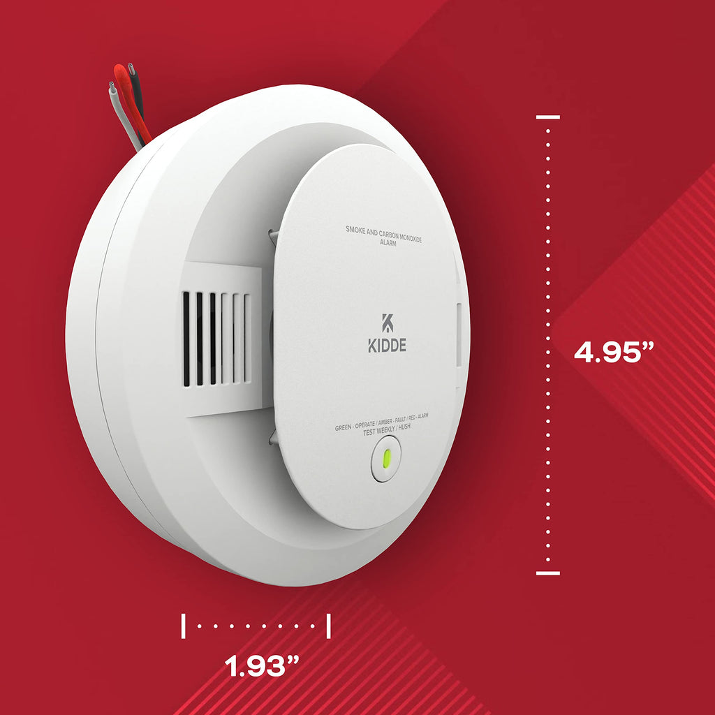 Hardwired Smoke & Carbon Monoxide Detector with Battery Backup, 2 Pack Y61731