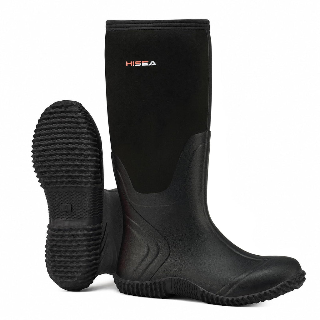 Women's Waterproof Insulated Neoprene Rubber Rain Boots Y124