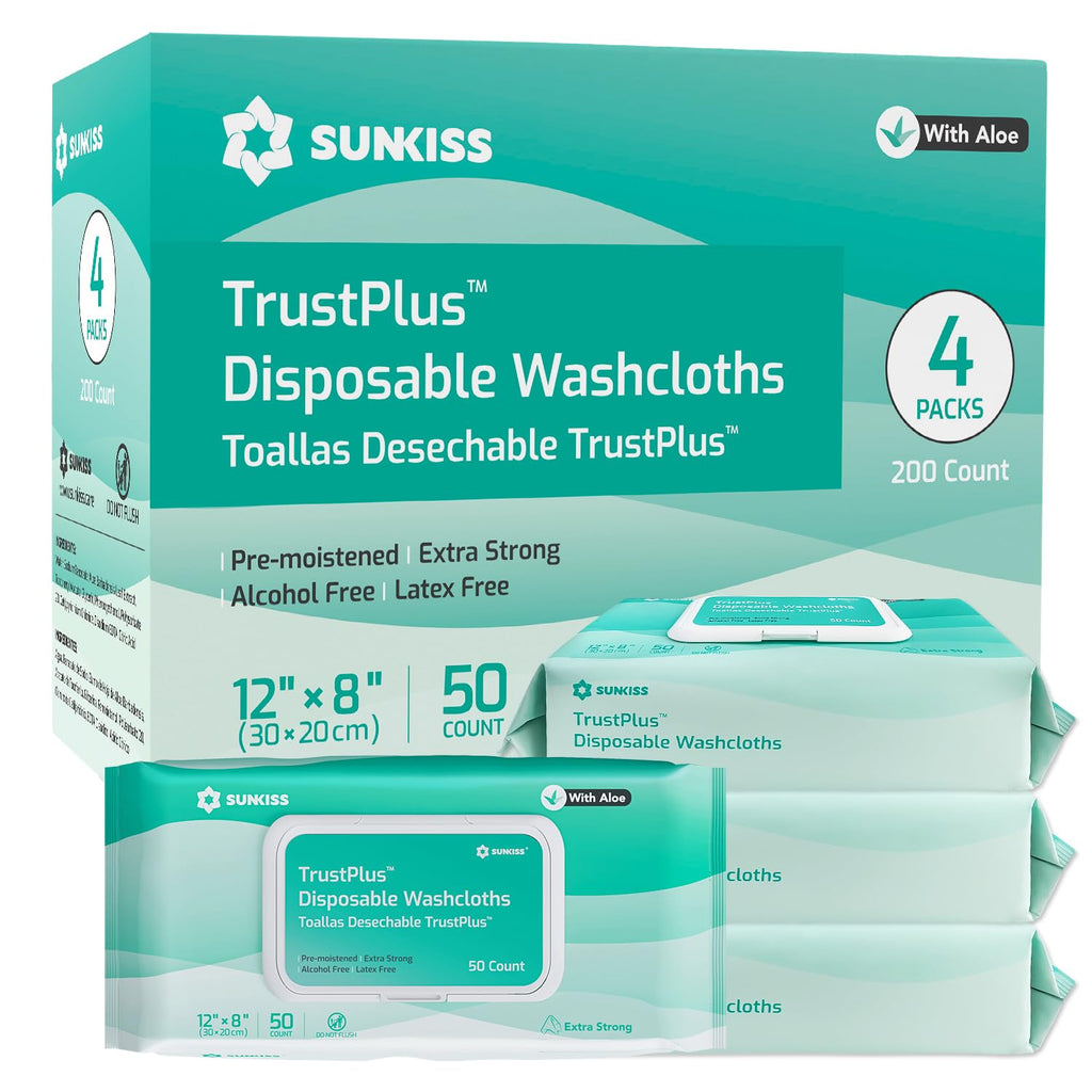 Large Incontinence Disposable Underwear 16 Count & Wet Wipes 200 Count V3841