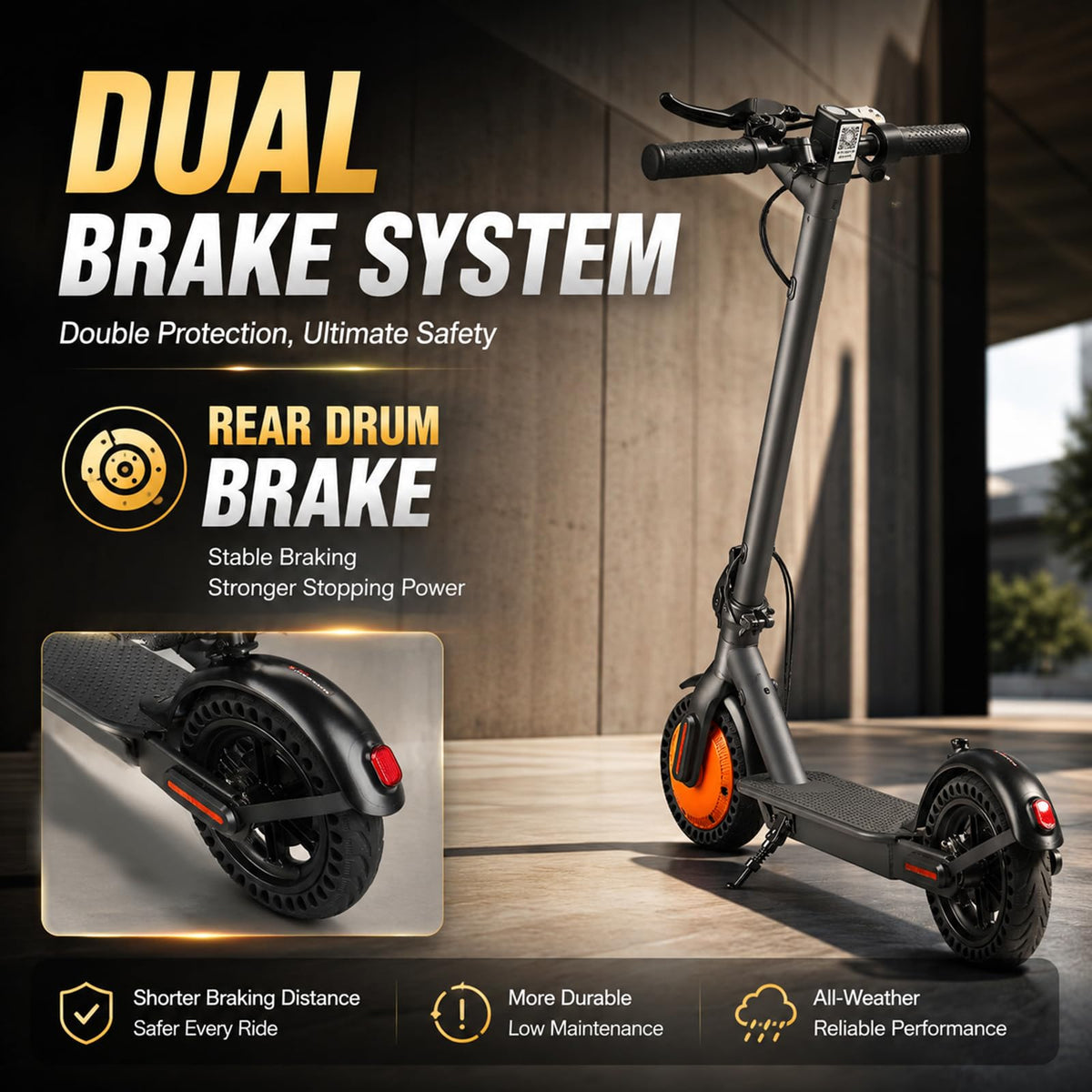 500W Peak Foldable Electric Scooter with 8.5" Tires G2333