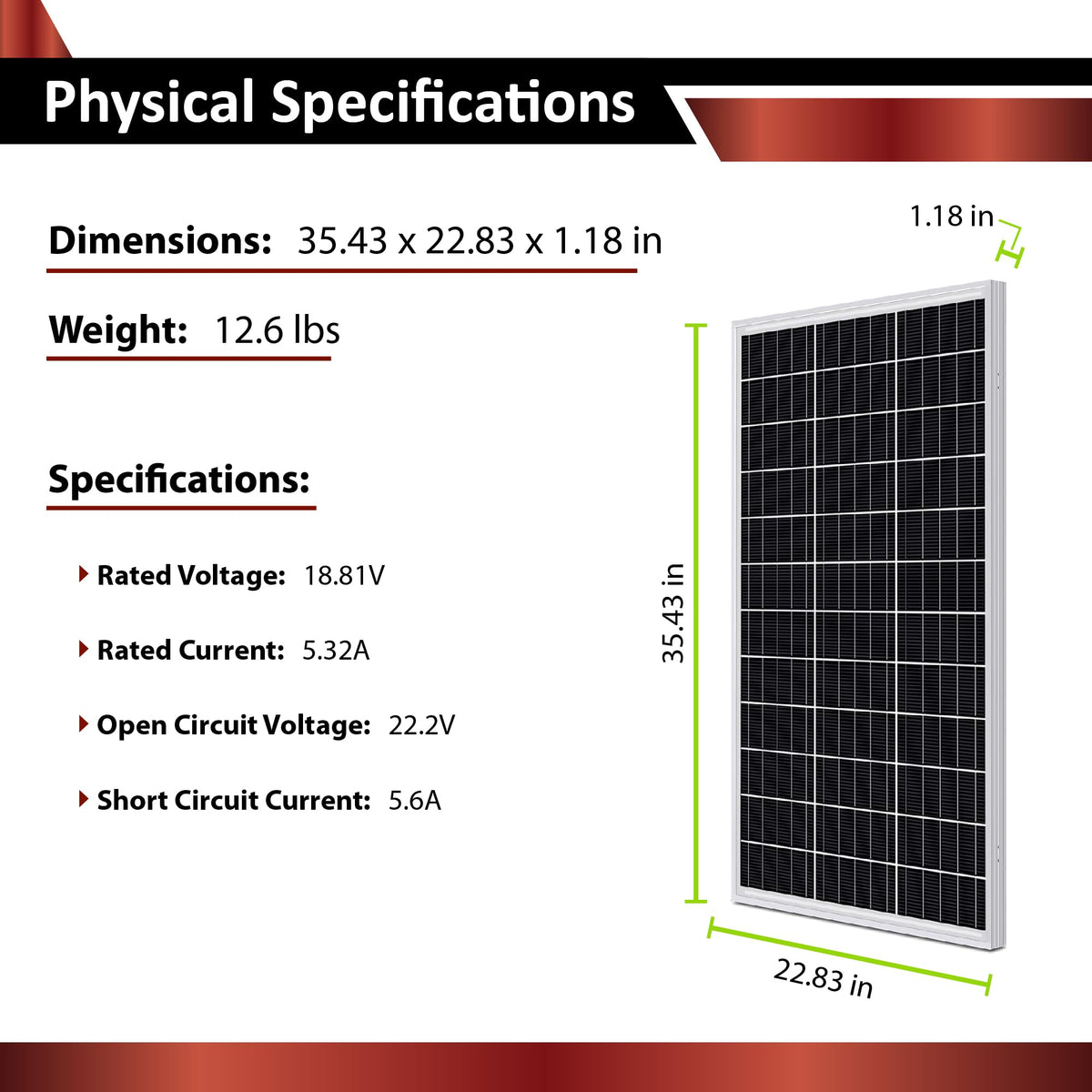 200W 12V Solar Panel Kit with 50Ah LiFePO4 Battery and 30A MPPT Controller L293569
