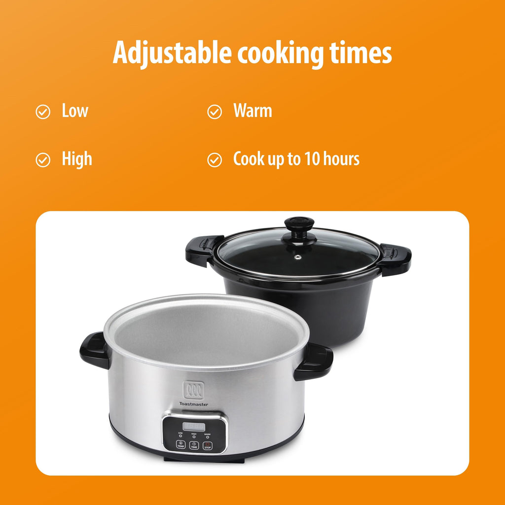 4-Quart Stainless Steel Slow Cooker W635652