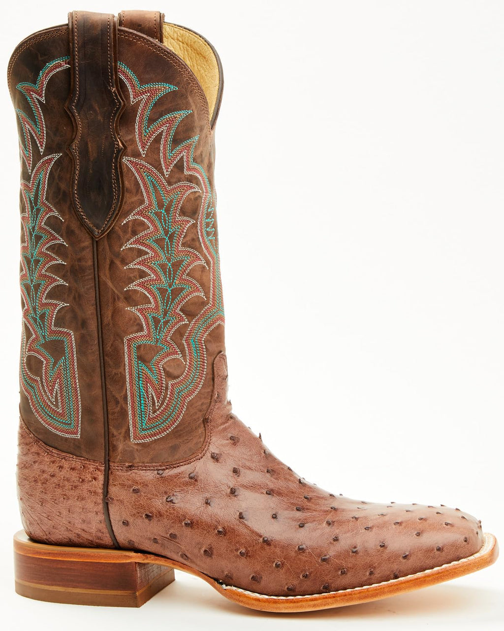 Men's Ostrich Western Boot Broad Square Toe C943846