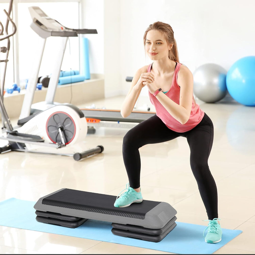 43 Inch Adjustable Aerobic Stepper with 3 Height Levels I6333